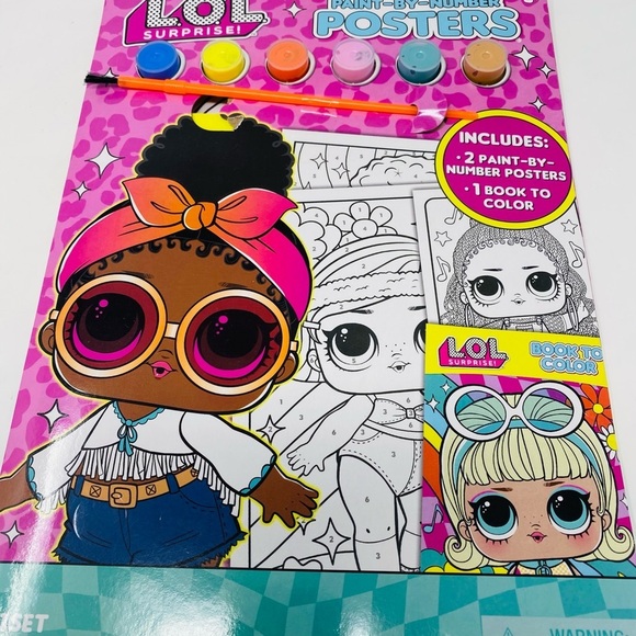 Disney Princess and LOL Surprise Jumbo Coloring Activity Books - Picture 5 of 6